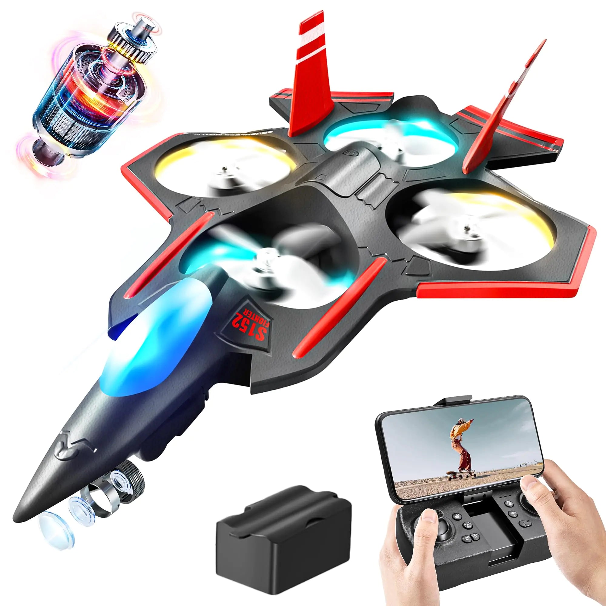 Brushless RC Jet Fighter Plane with Camera